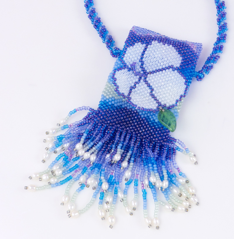 Detail of Blue Hawaii Amulet Bag