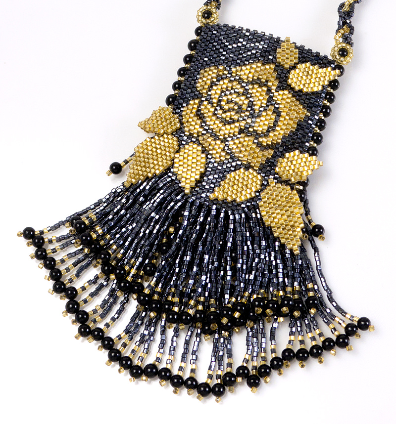 Detail of Gold Rose Amulet Bag