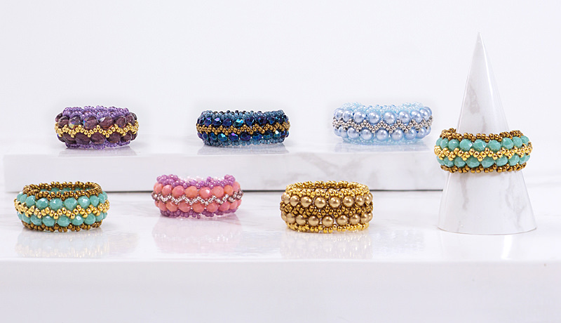 Front of Zigzag Rings