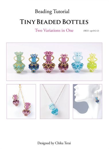 PDF beading tutorial of beaded bottles, bead weaving pattern, ept312-2