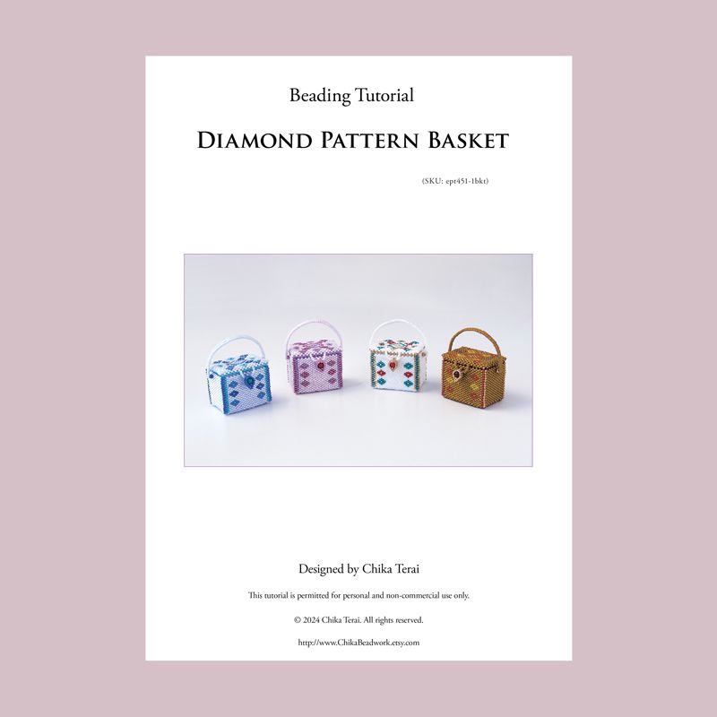 PDF Beading pattern for beaded square boxes, ept427-1