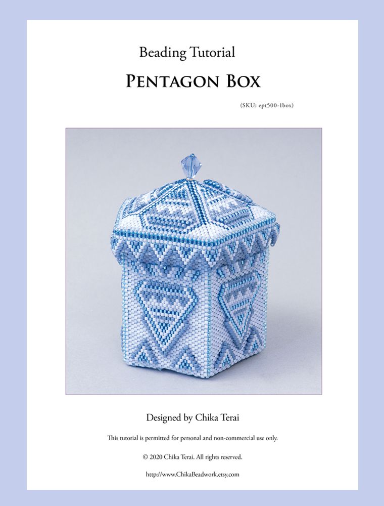 PDF Beading pattern for beaded pentagon box, ept500-1