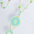 pastel flower necklace