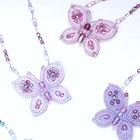 Beaded Tiny Butterfly Necklaces