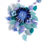 Blue Flower Necklace