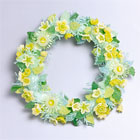 Beaded Yellow flower wreath