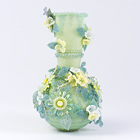 Yellow Flowers Beaded Vase