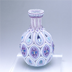 Marquise Pattern Purple Beaded Bottle