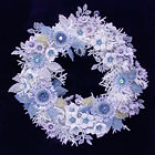 Beaded Ice Flower Wreath