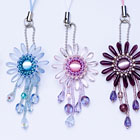 Beaded Daisy Flower Charm