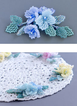 Side angle of Tiny Flower Corsage Mat