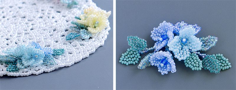 Side angle of Tiny Flower Corsage Mat