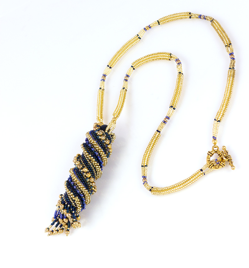 Beaded Spiral Necklace