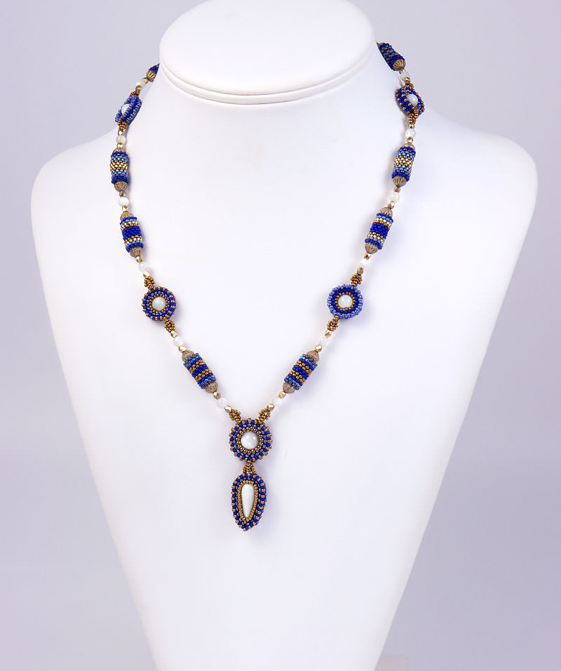 Ethnic 2 Necklace Blue