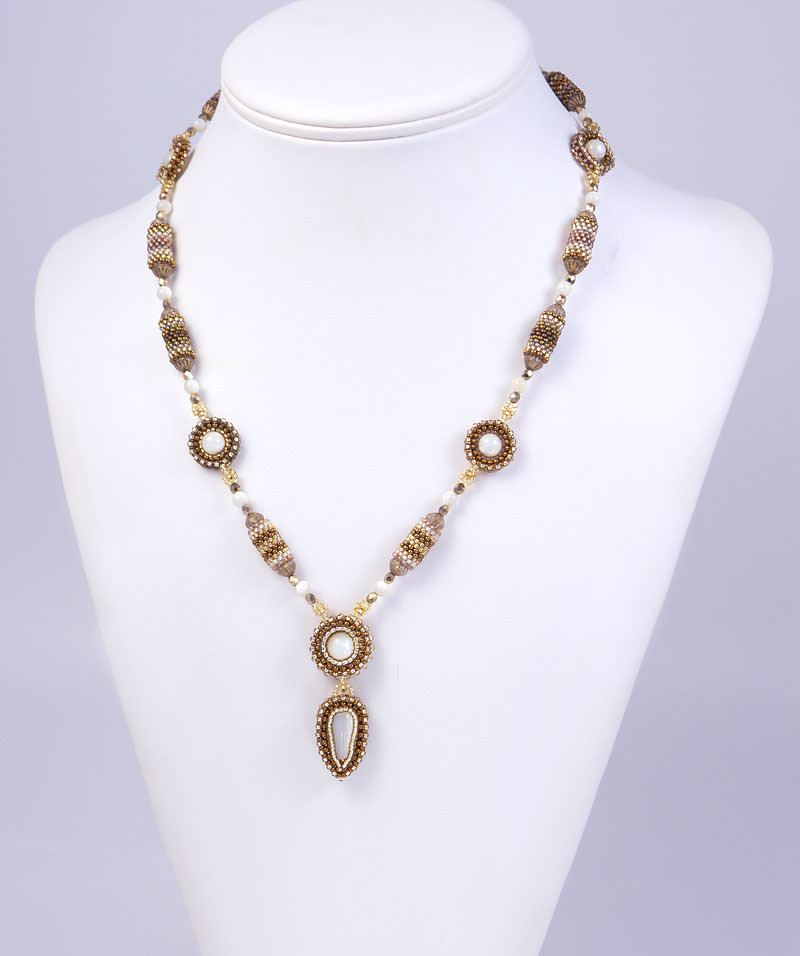 Ethnic 2 Necklace Brown