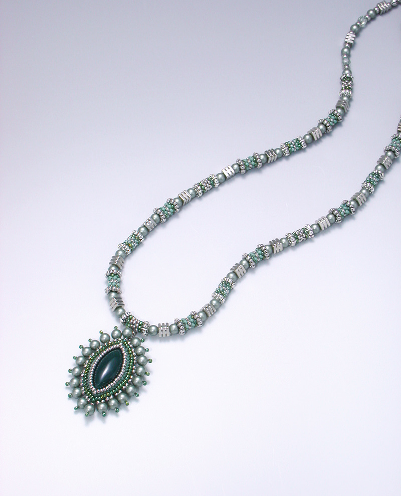 Green Marquise Necklace