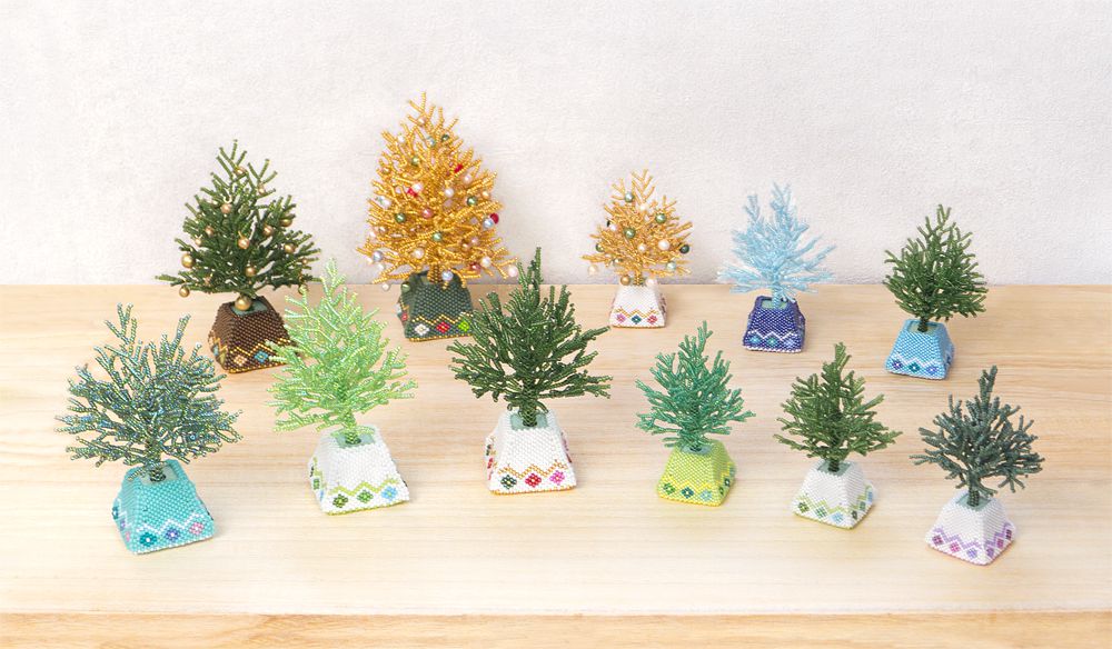  Miniature Tree with Trapezoid Pot