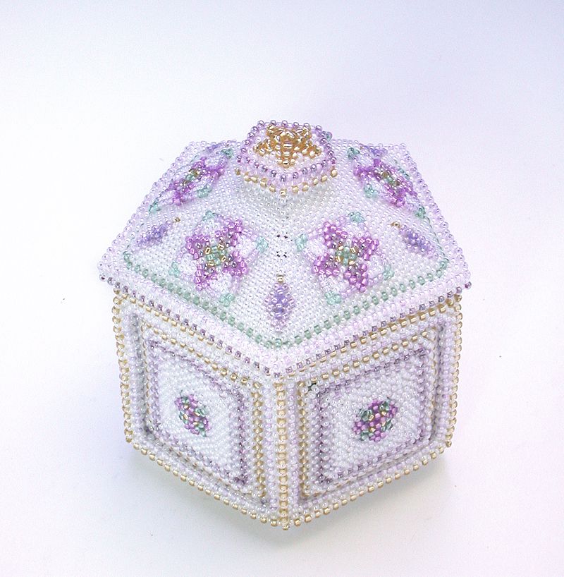 Beaded White Box