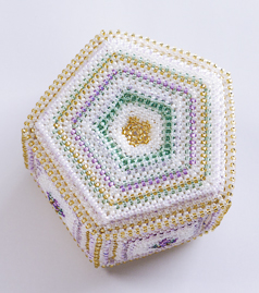 A bottom photo of Beaded White Box