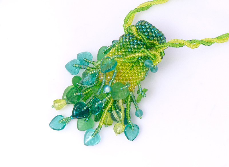 Detail of Verdure Pendant Necklace