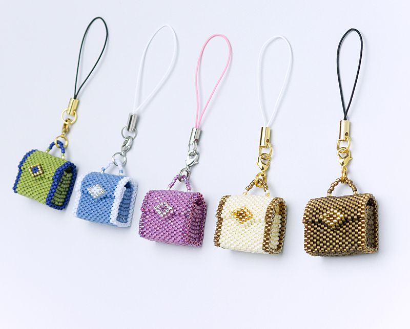 Beaded Tiny Bags with strap