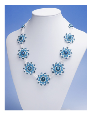 Blue Flower Necklace