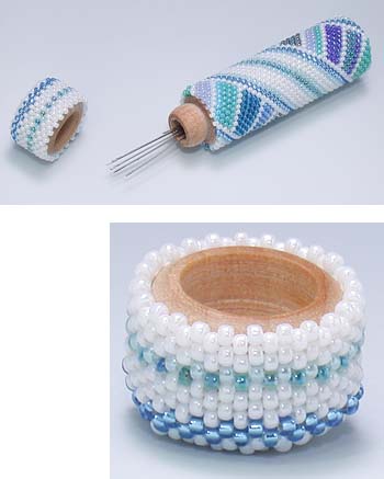 筒状のペヨーテステッチの編み方 オフルームビーズワーク Sweet Pea
