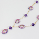 Amethyst Marquise Necklace