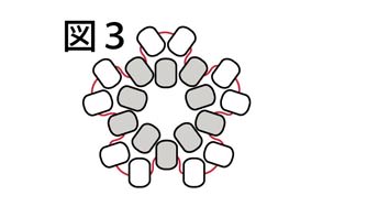 ビーズの小花・作り方図３