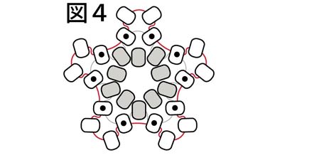 ビーズの小花・作り方図４