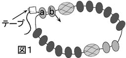 波模様のネックレスの作り方の図１