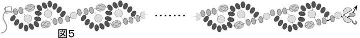 波模様のネックレスの作り方の図５