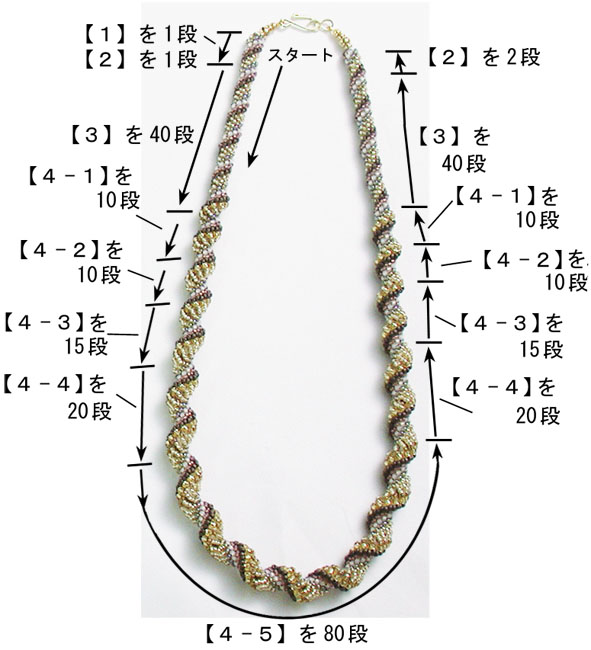 ダッチスパイラルのネックレスの拡大写真
